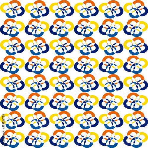 blue, yellow, orange, lattice-contiguous checkered background