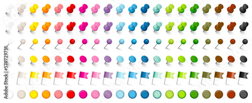 Set 6 Verschiedene Pins, Herzen, Nadeln, Flaggen & Magnete 20 Bunte Farben