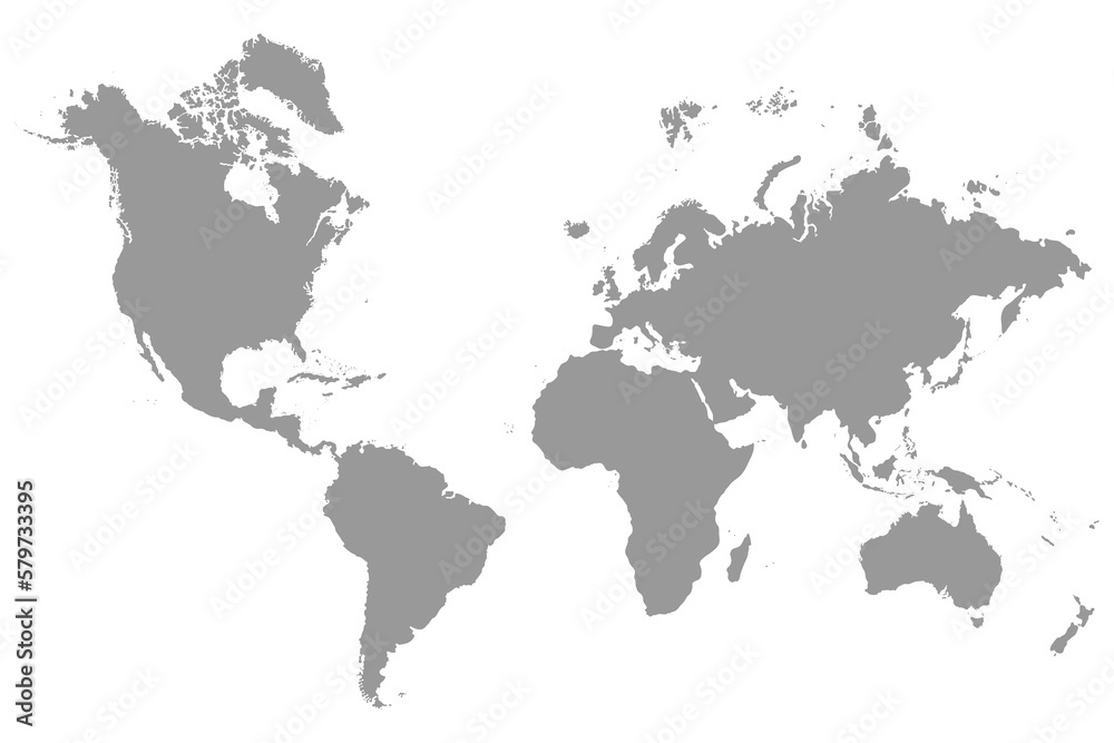 World map illustration.