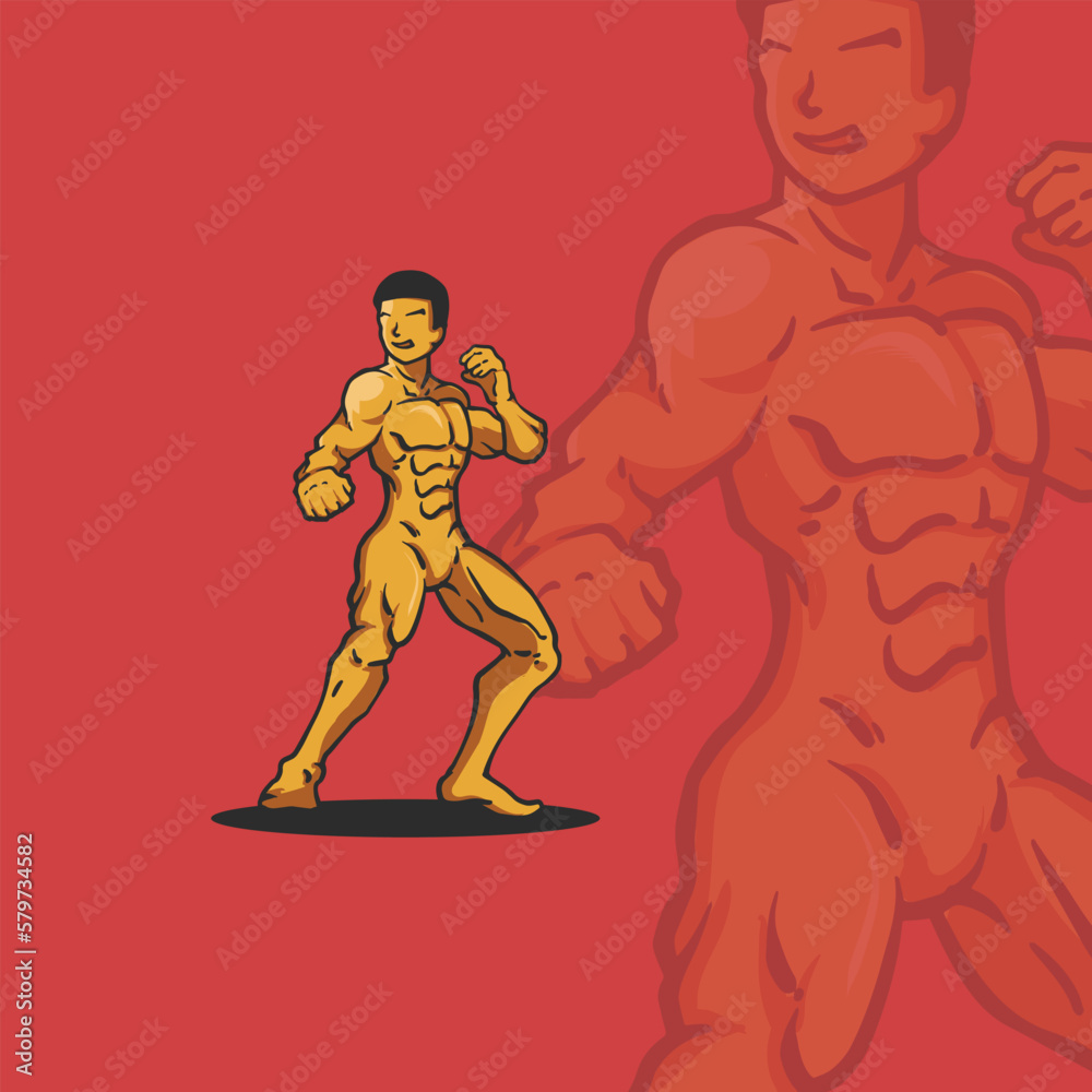 martial arts illustration for logo and tshirt design 01 martial arts illustration for logo and tshirt design 01