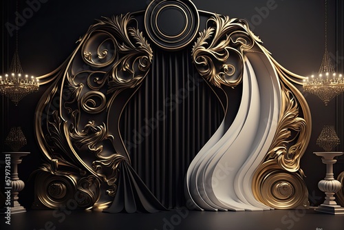 Black Frame Background