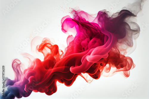 red and blue smoke