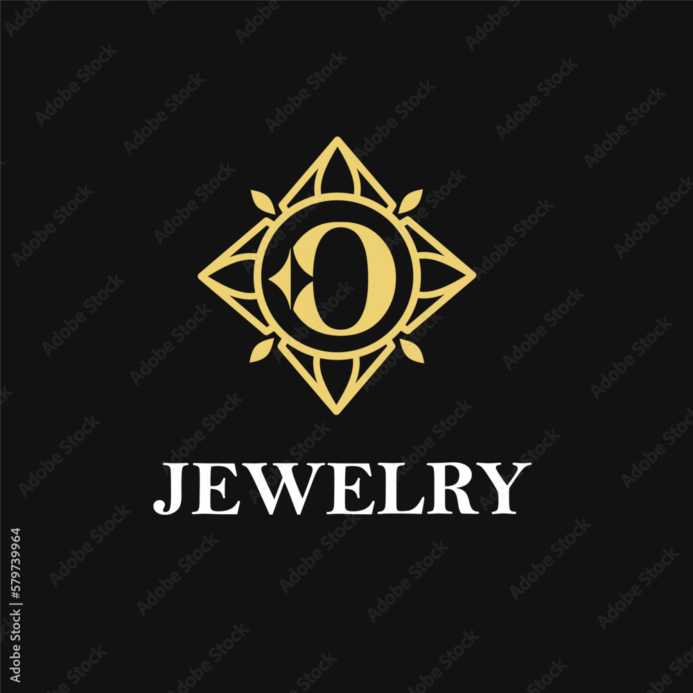 O Letter with Sparkle and Diamond Icon for Jewelry Ring, Necklace, Accessories Retail, Store Business Workshop Logo Template O Letter with Sparkle and Diamond Icon for Jewelry Ring, Necklace, Accessories Retail, Store Business Workshop Logo Template