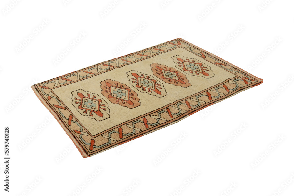 hand-woven, decorative wool Turkish rug hand-woven, decorative wool Turkish rug
