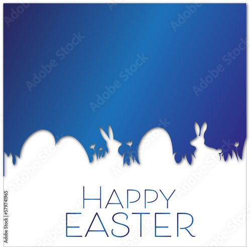Happy Easter, background, Rabbit, Egg, 