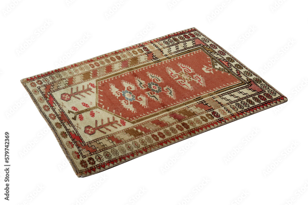 hand-woven, decorative wool Turkish rug hand-woven, decorative wool Turkish rug