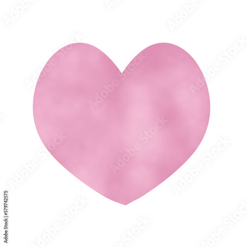 Cute heart shape. Pink love icon.decorative heart illustration