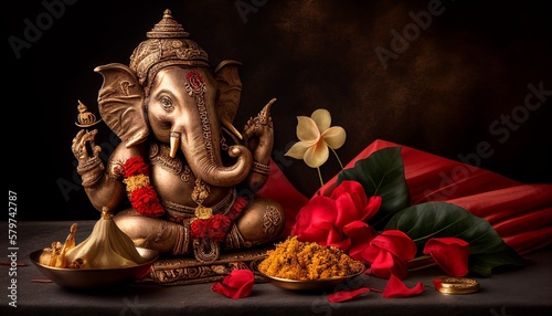 Lord Ganpati on Ganesh Chaturthi. Lord Ganpati on Ganesh Chaturthi.