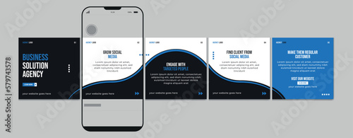 Social Media Carousel Post Template, Instagram Carousel Post Design, Editable Carousel Post set, eps 10