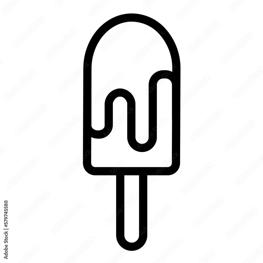 Ice cream and stick Ice cream and stick