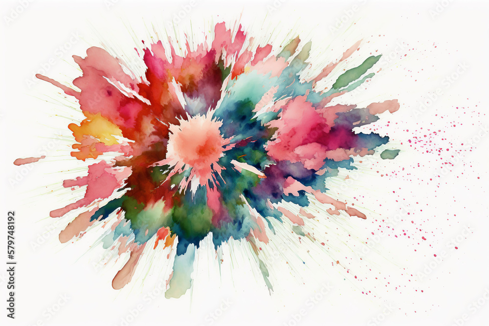 farbenfrohe pastell wasserfarben Explosion Hintergrund