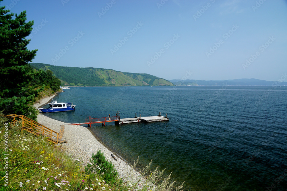 Fototapeta premium Baikalsee Lake Baikal Olchon Sibirien Russland 