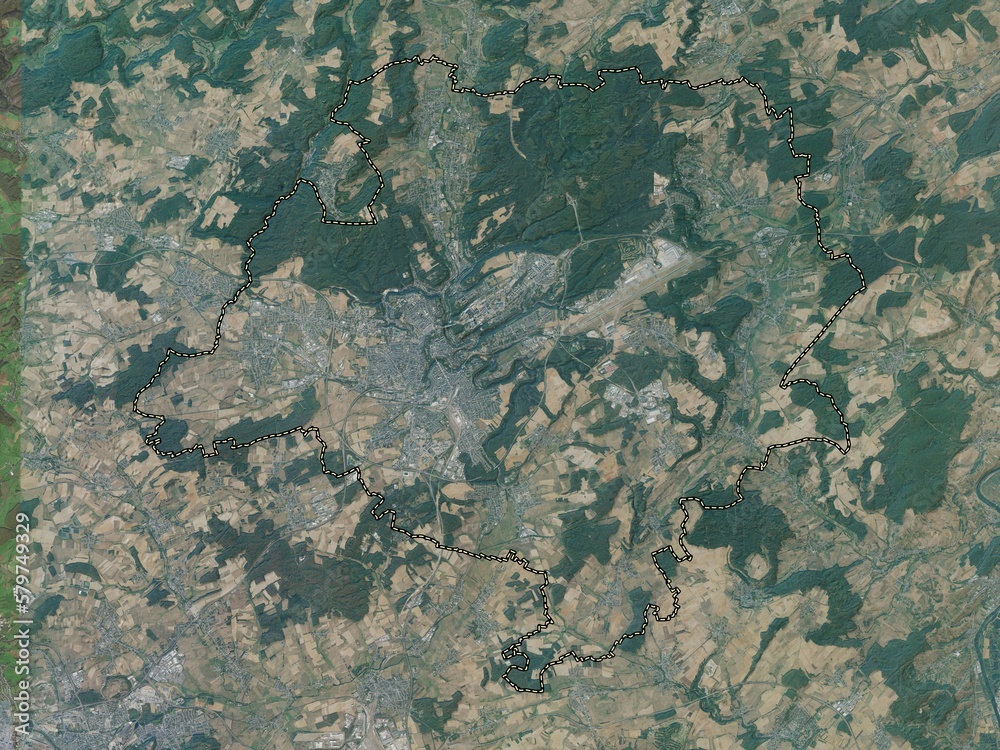 Canton Luxembourg, Luxembourg. High-res satellite. No legend Canton Luxembourg, Luxembourg. High-res satellite. No legend