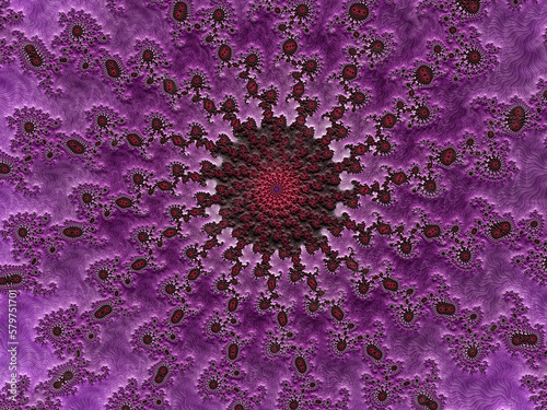 Wispy Magenta Spirals Pattern