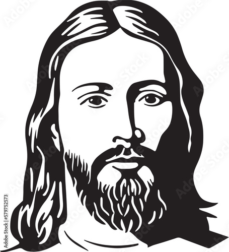 Jesus Vector illustration on a isolated background