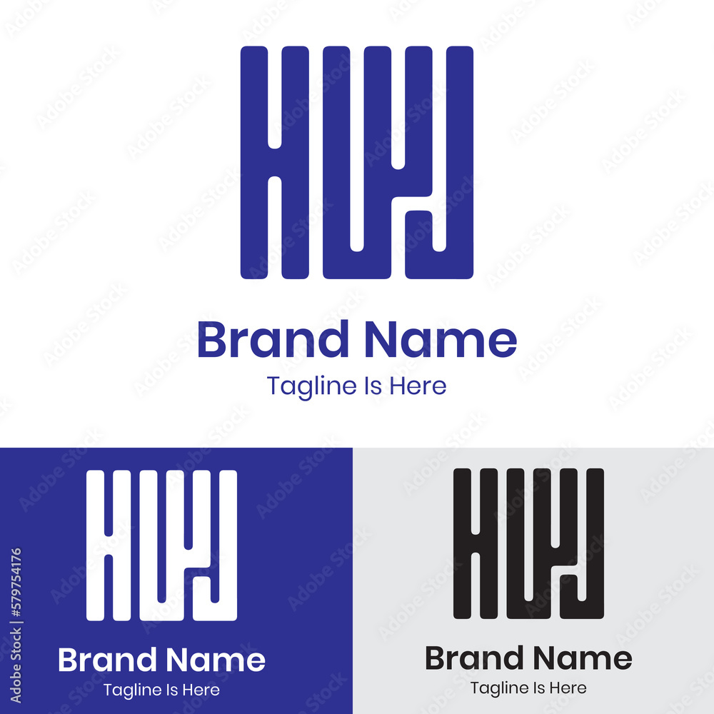 Fototapeta premium Abstract Monogram typography Logo Design 