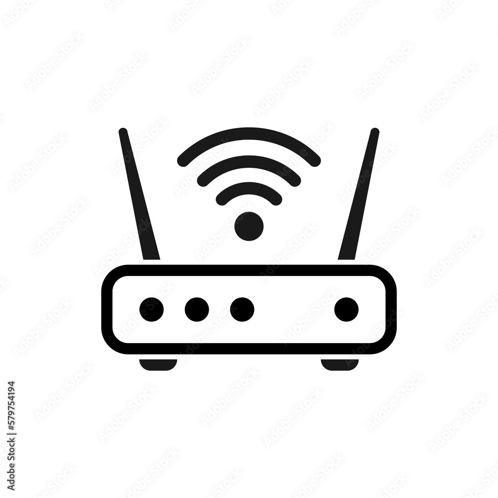 Wireless Router, Modem, Access Point icon illustration design Wireless Router, Modem, Access Point icon illustration design