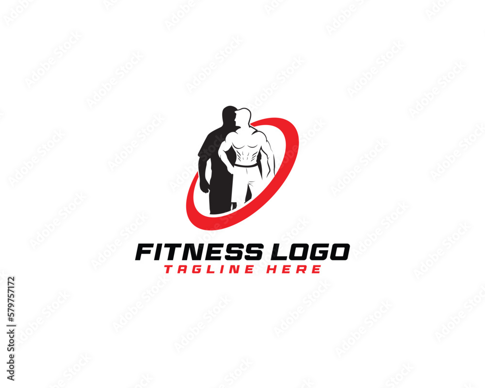 fitness logo editable with vector files
