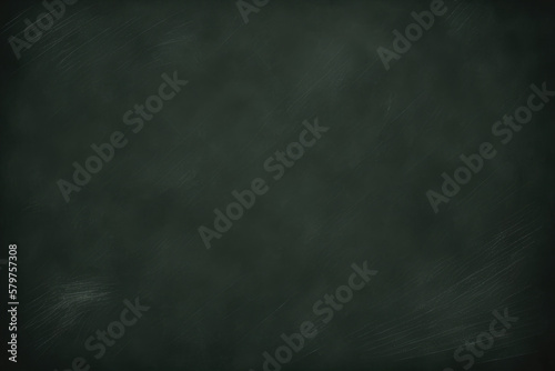 Blank green chalkboard background .Generative AI.