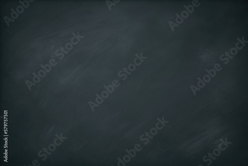 Blank green chalkboard background .Generative AI.