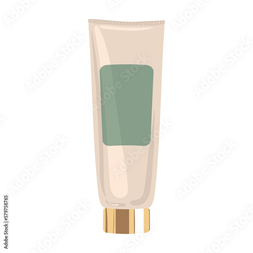 Moisturizing cream in luxury tube. Vector illustration