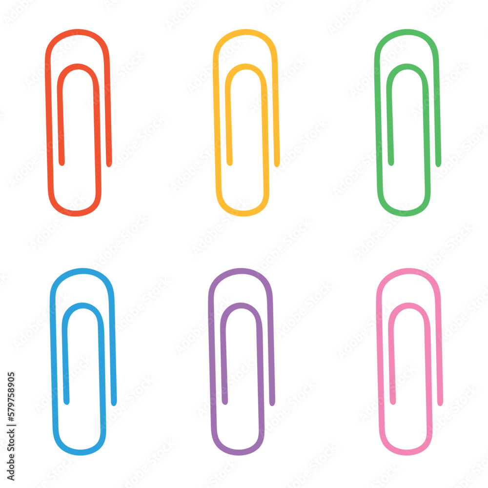 Vector cartoon image of paper clips, rivets and buttons for paper. Bright educational elements for your design. The concept of study and work. Vector cartoon image of paper clips, rivets and buttons for paper. Bright educational elements for your design. The concept of study and work.