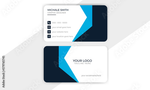 Creative business card template, visiting card, Modern Card Design