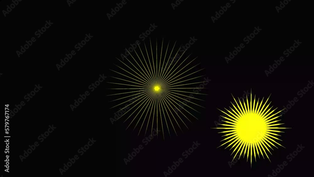 Abstract yellow color and geometric star particle background animation Abstract yellow color and geometric star particle background animation
