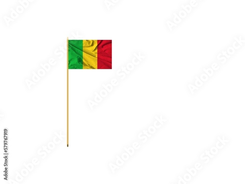 Waving national flag of Mali