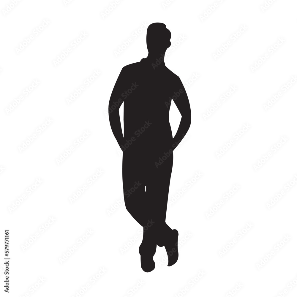Fototapeta premium silhouette of a person standing