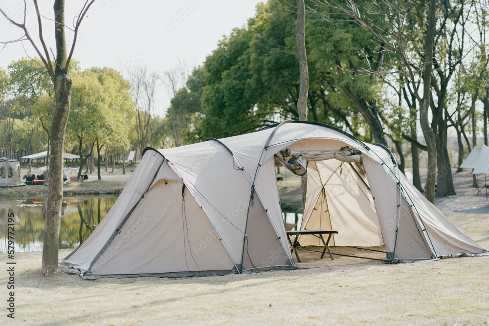 camping in city park