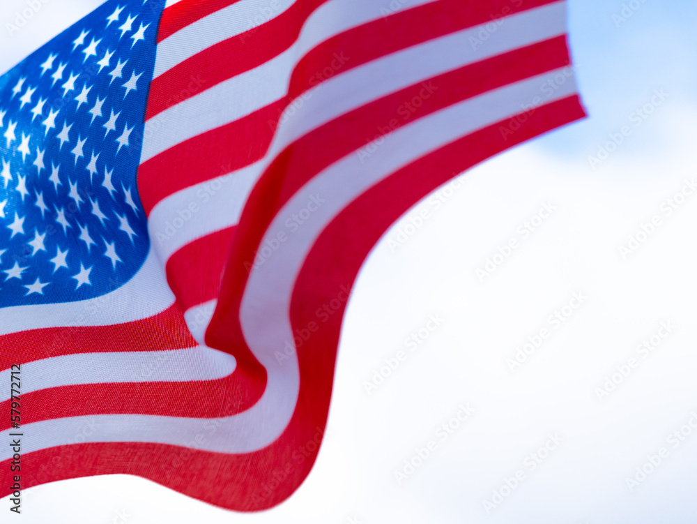 Fototapeta premium United states of America national flag.red white and blue stripes and stars.4th of July ,veteran's day,memorial day,labour day, president's day