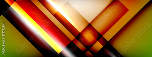 Light and shadow squares and lines abstract background