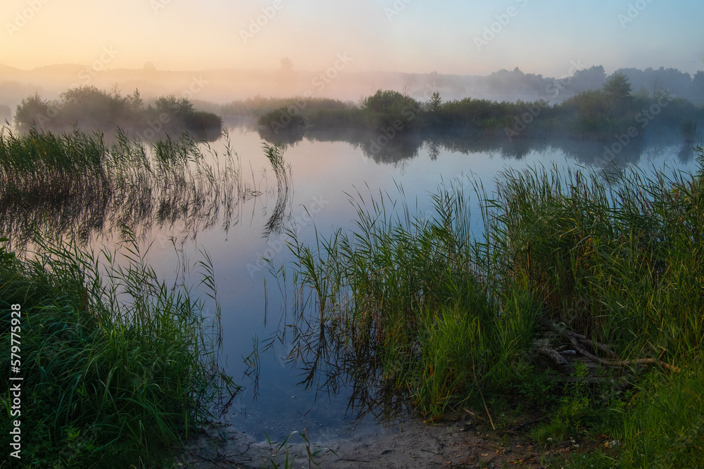 Fototapeta premium morning on the river
