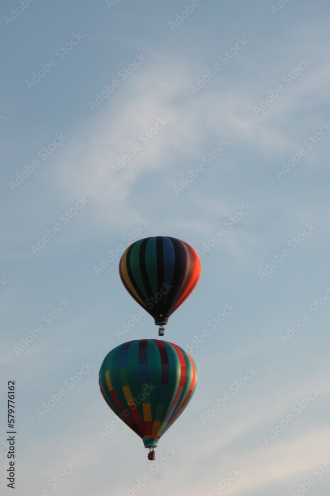 Naklejka premium hot air balloon in the sky