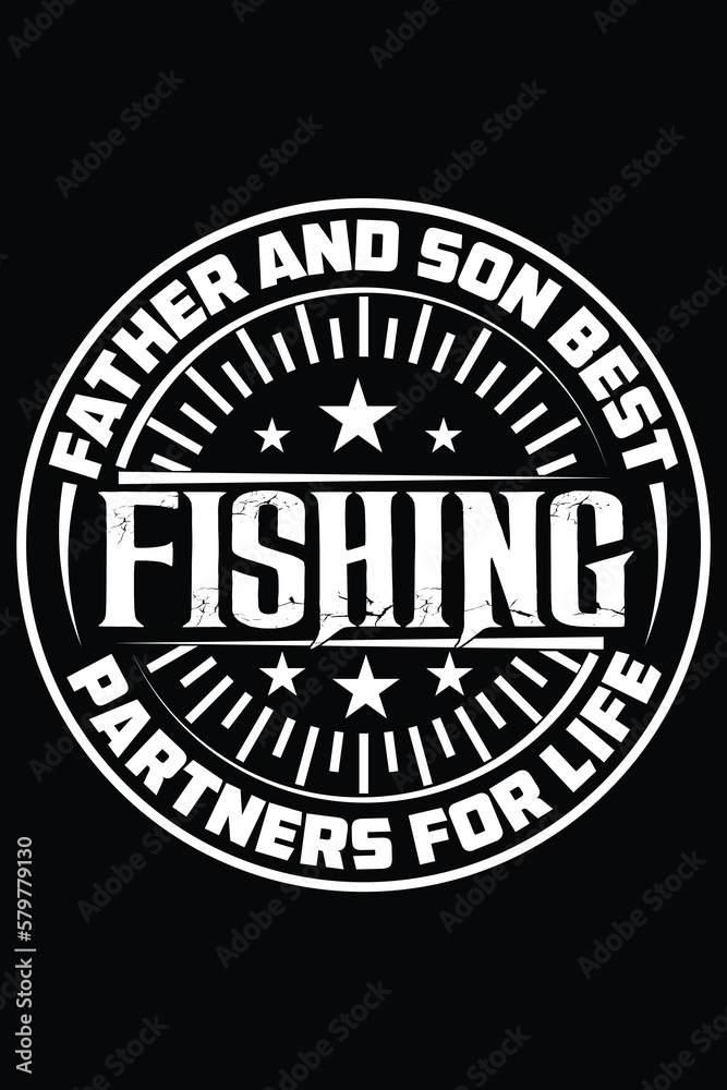 Fishing t-shirt design, fish lover, vector illustration, trendy t-shirt design