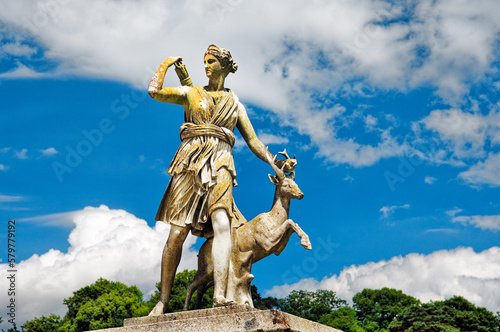 Принти на полотні Powerscourt mansion Italianate garden