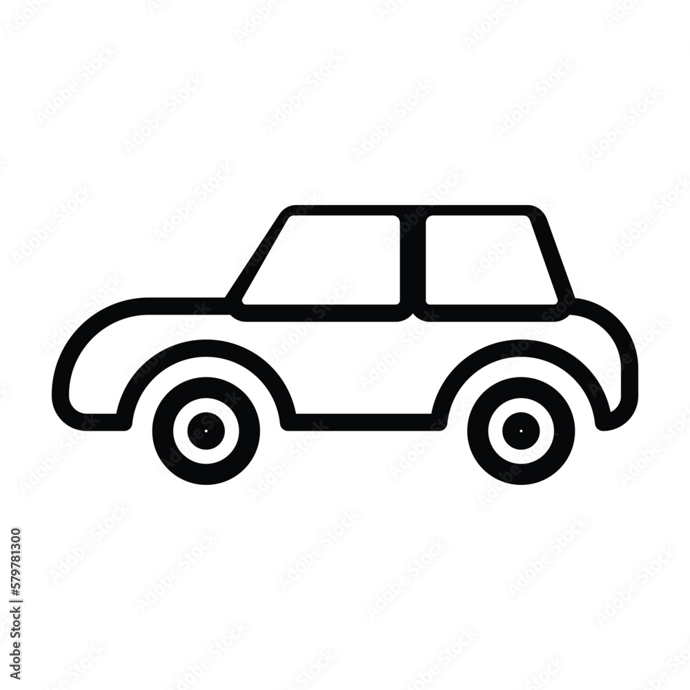 car transportation thin Line Icon