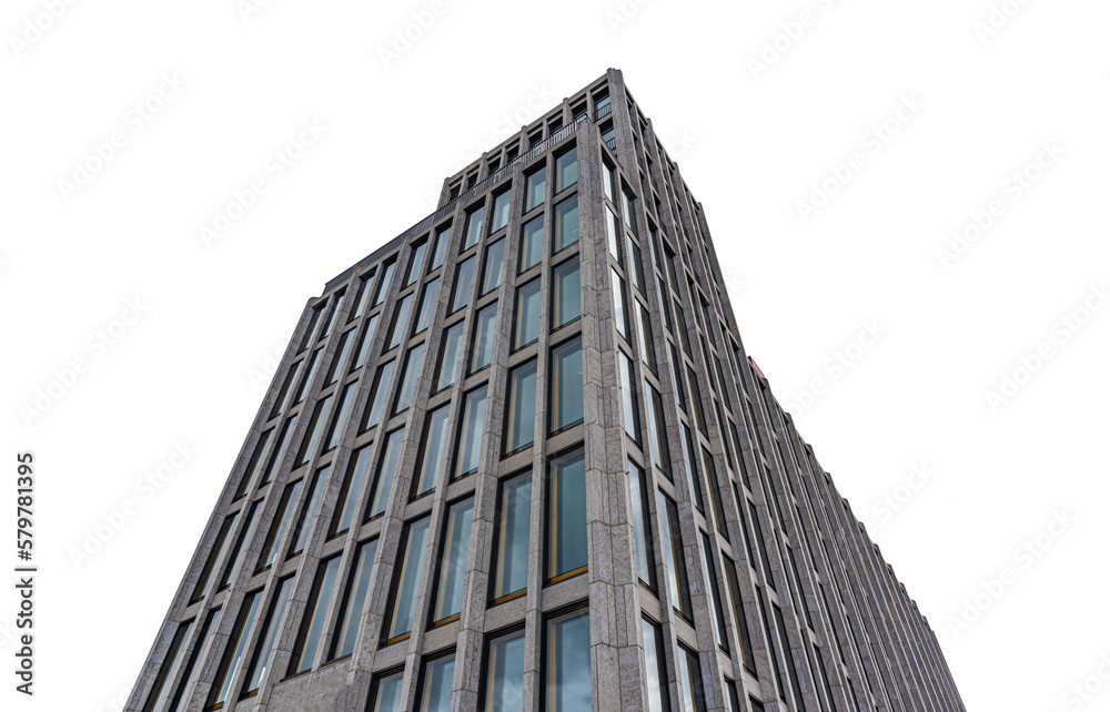 Old building under isolated on a white or transparent background.