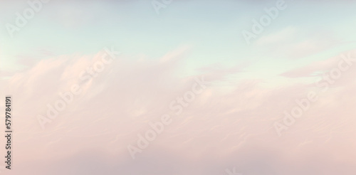 Minimal soft-toned sky background, pastel colors. Generative AI.