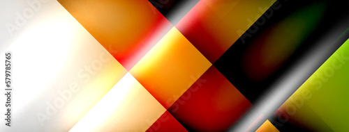 Light and shadow squares and lines abstract background