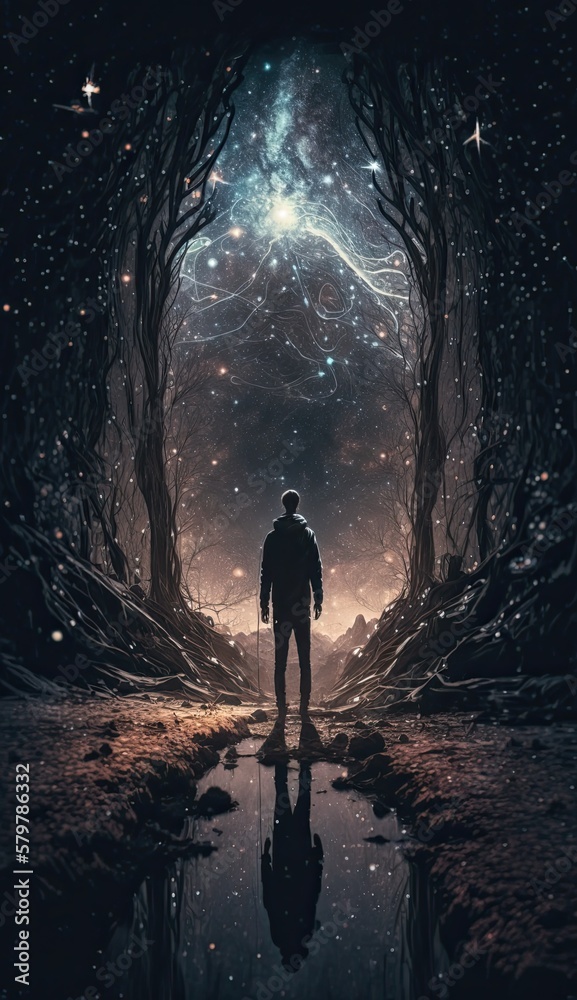 person in the sky Generative Ai