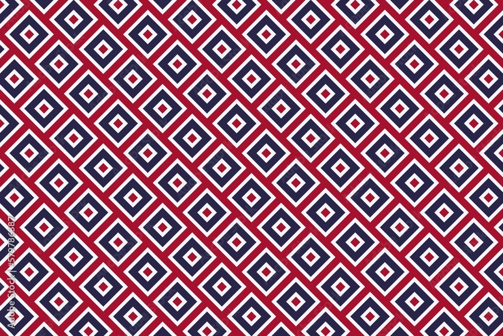 Geometric pattern in the colors of the national flag of Thailand. The colors of Thailand.