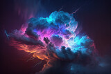 clouds and thunder lightnings and storm.Generative AI