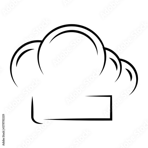 hat chef icon illustration vector