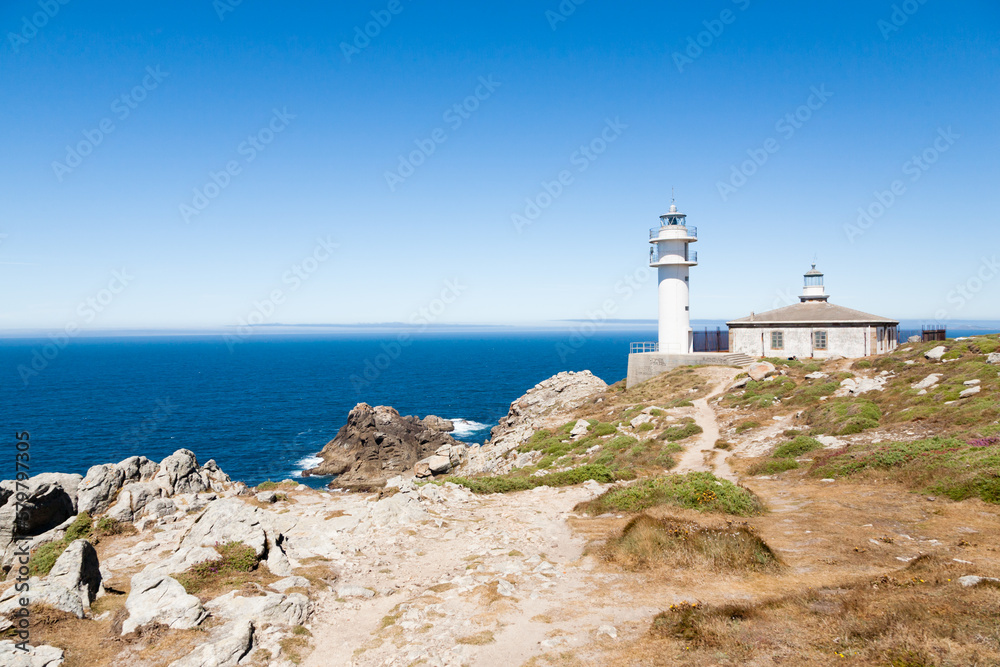 Tourinan lighthouse view, Galicia, Costa da Morte, Spain.