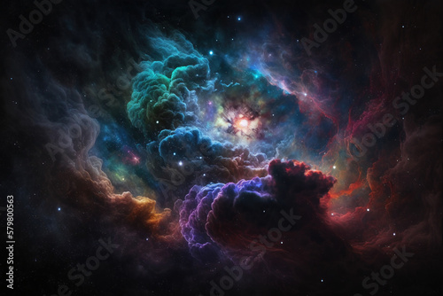 Galaxy  supernova  infinite universe wallpaper. AI 