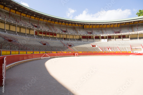 Plaza de Toros de Pamplona view, Pampeluna, Spain