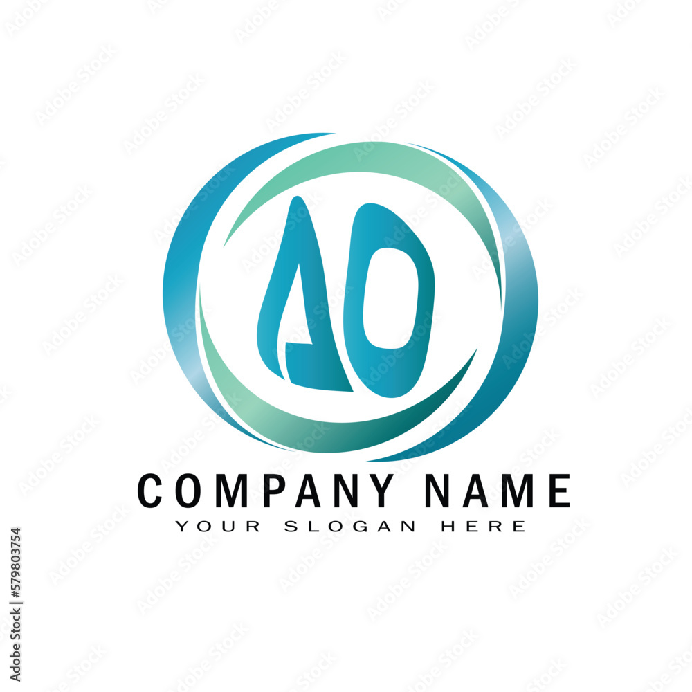 AO new creative logo for company AO new creative logo for company
