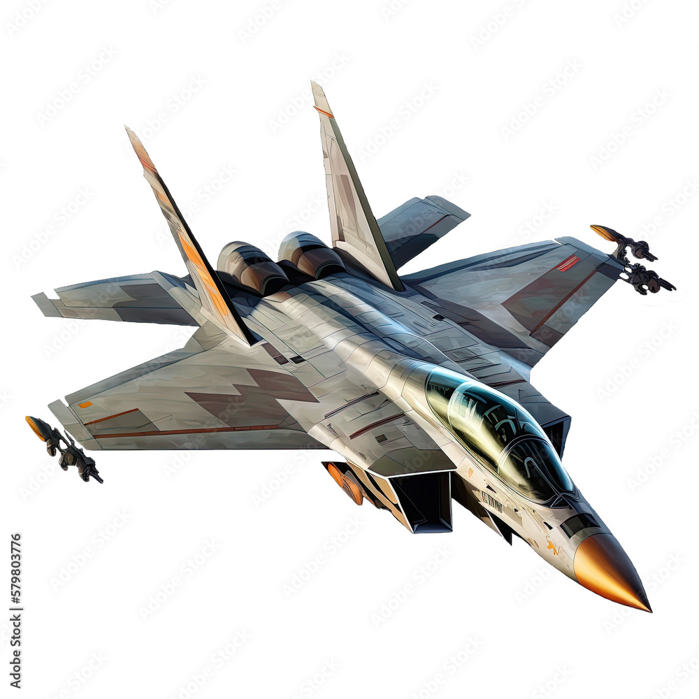 Modern fighter jet - obrazy, fototapety, plakaty 